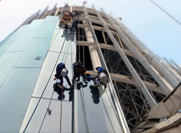 Window Replacement - Precision installation at height by CK Spider rope access specialists